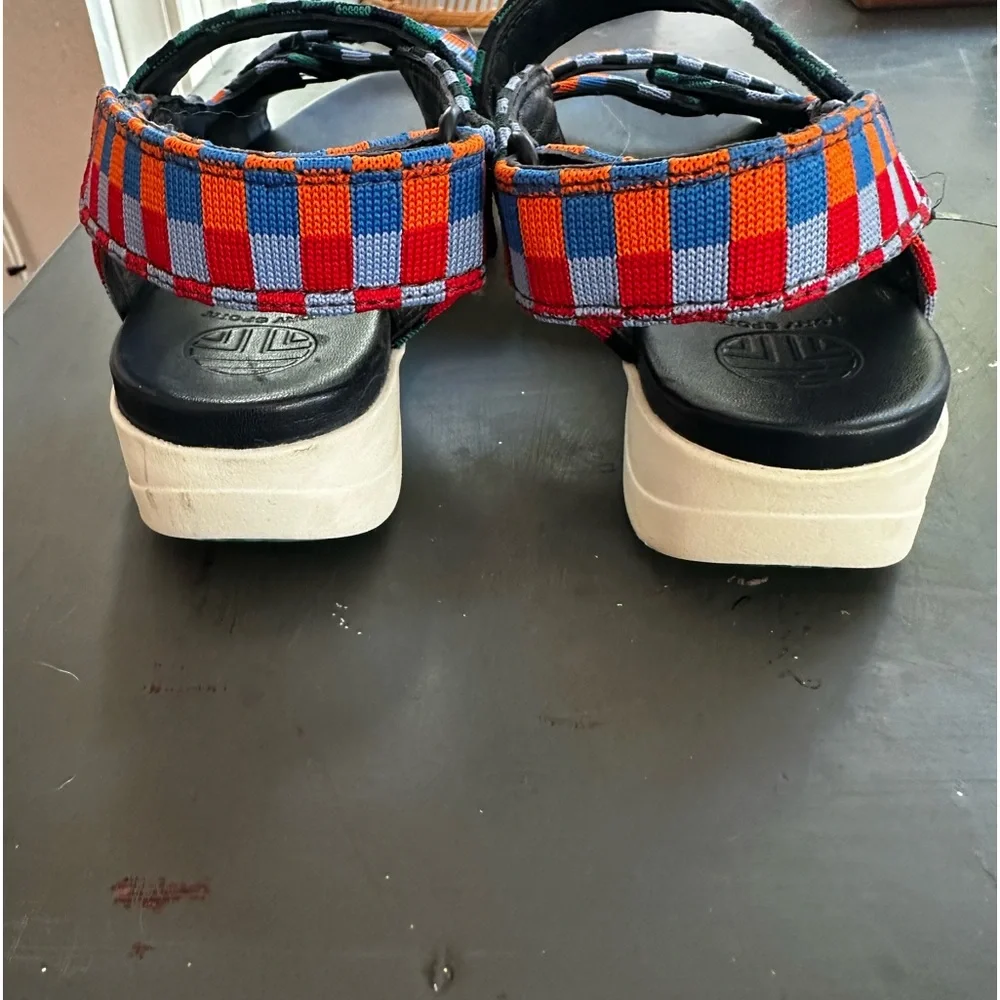 Tory Burch Sport Multi color Velcro Teva style brand new size 6 - Picture 2 of 3